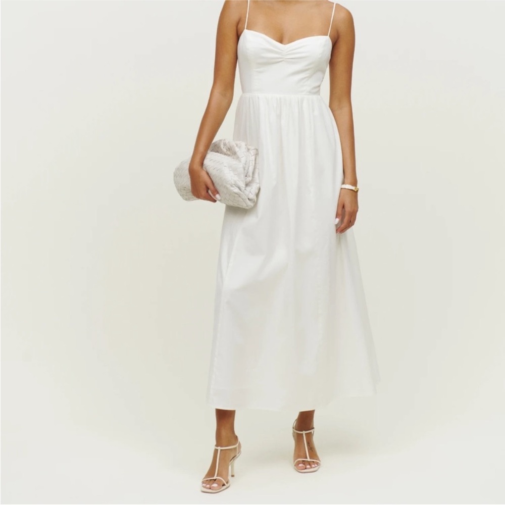 Reformation White Dovie Dress